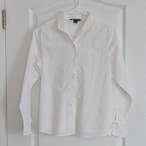 Lands End white button down shirt
